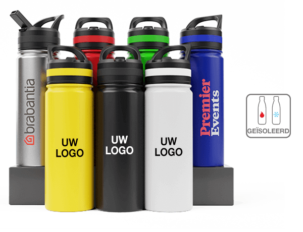 Range - Waterflessen staffel met logo Range - Waterflessen staffel met logo